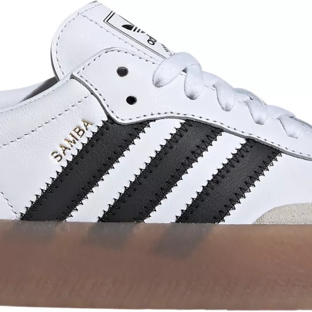 Adidas Samba Sneakers - White, Black, and Brown